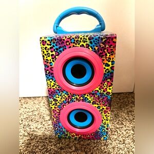 Lisa Frank Bluetooth Speaker Hunter the Leopard Cat 2014 Works